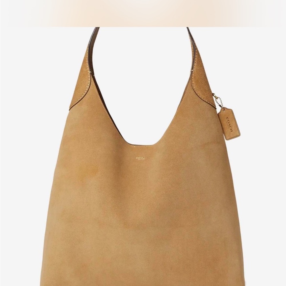 Coach Tan Suede Brooklyn 39 Bag